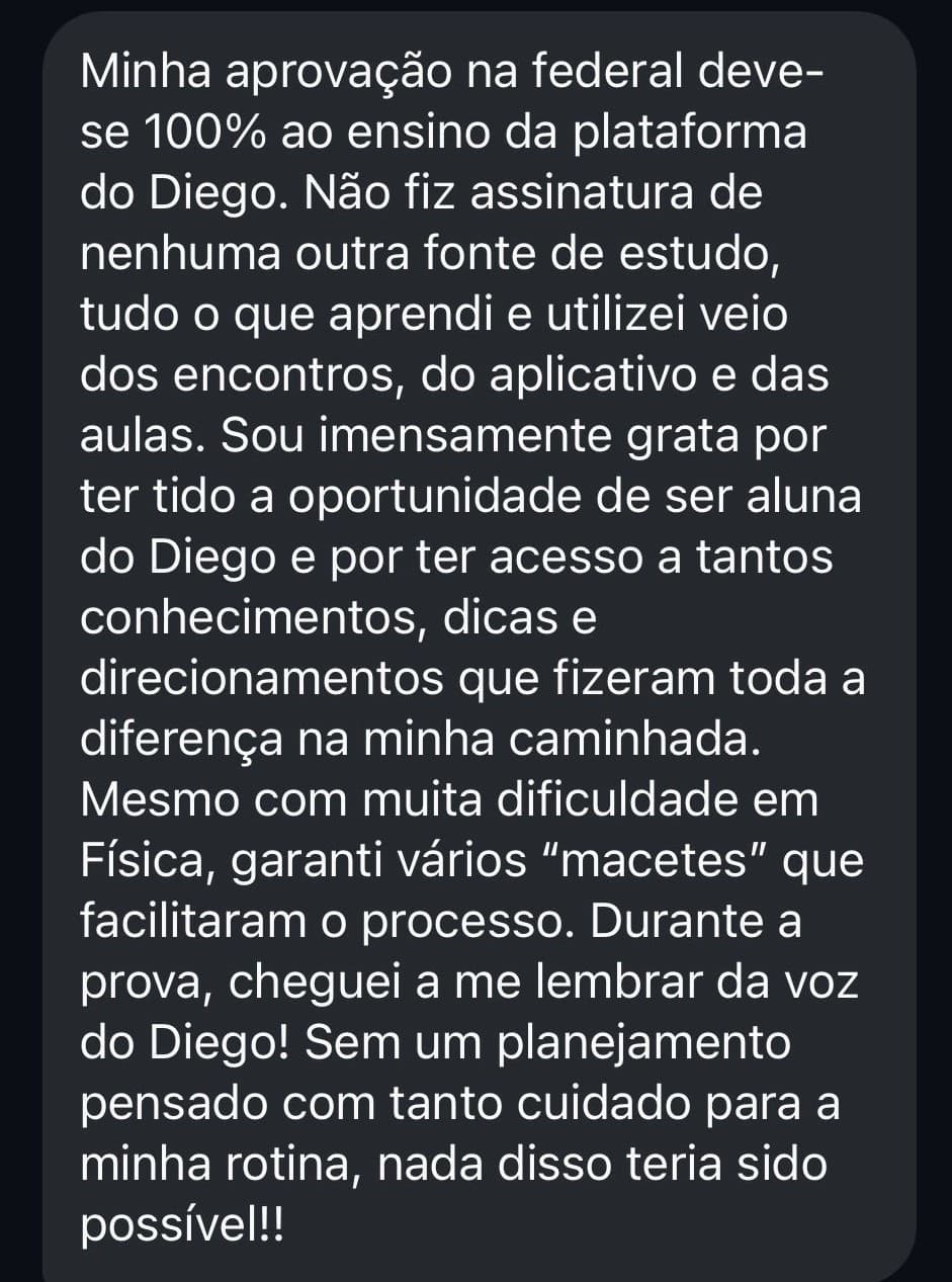 Depoimento de aluno Enem10x