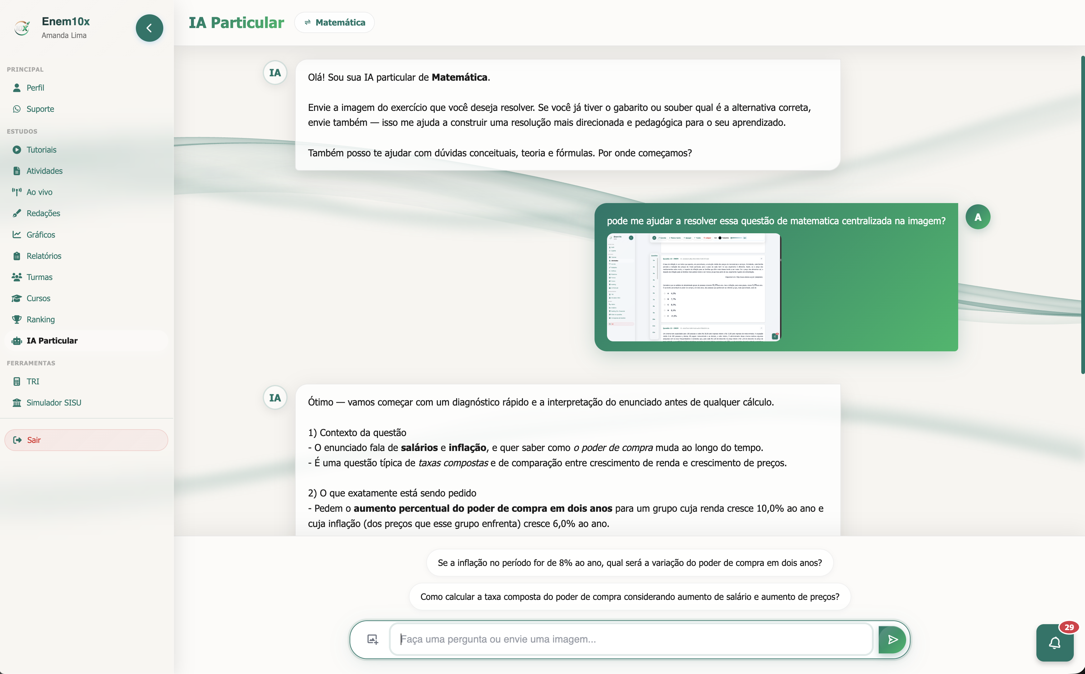 IA particular tira-dúvidas