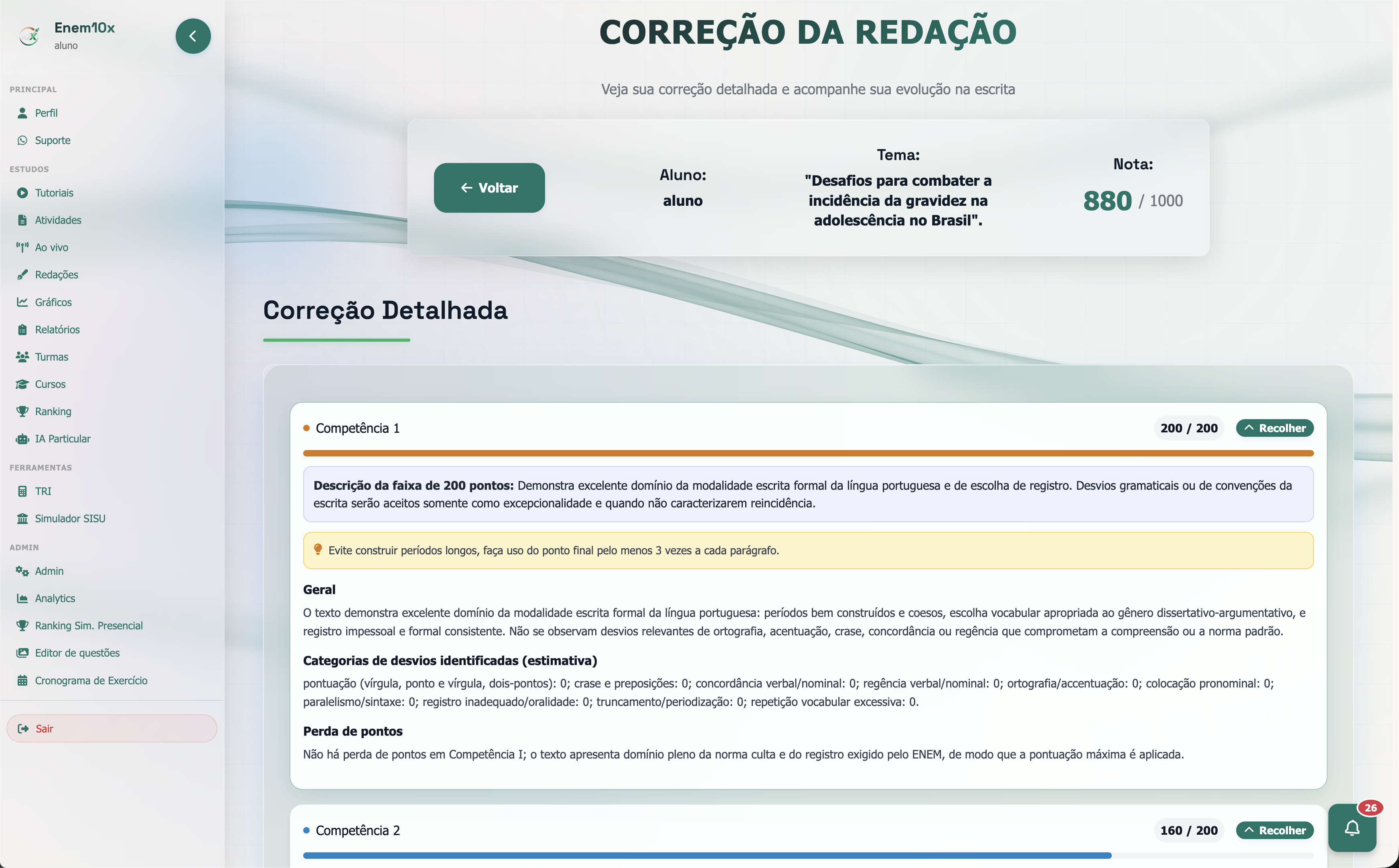 Correção de redação com IA