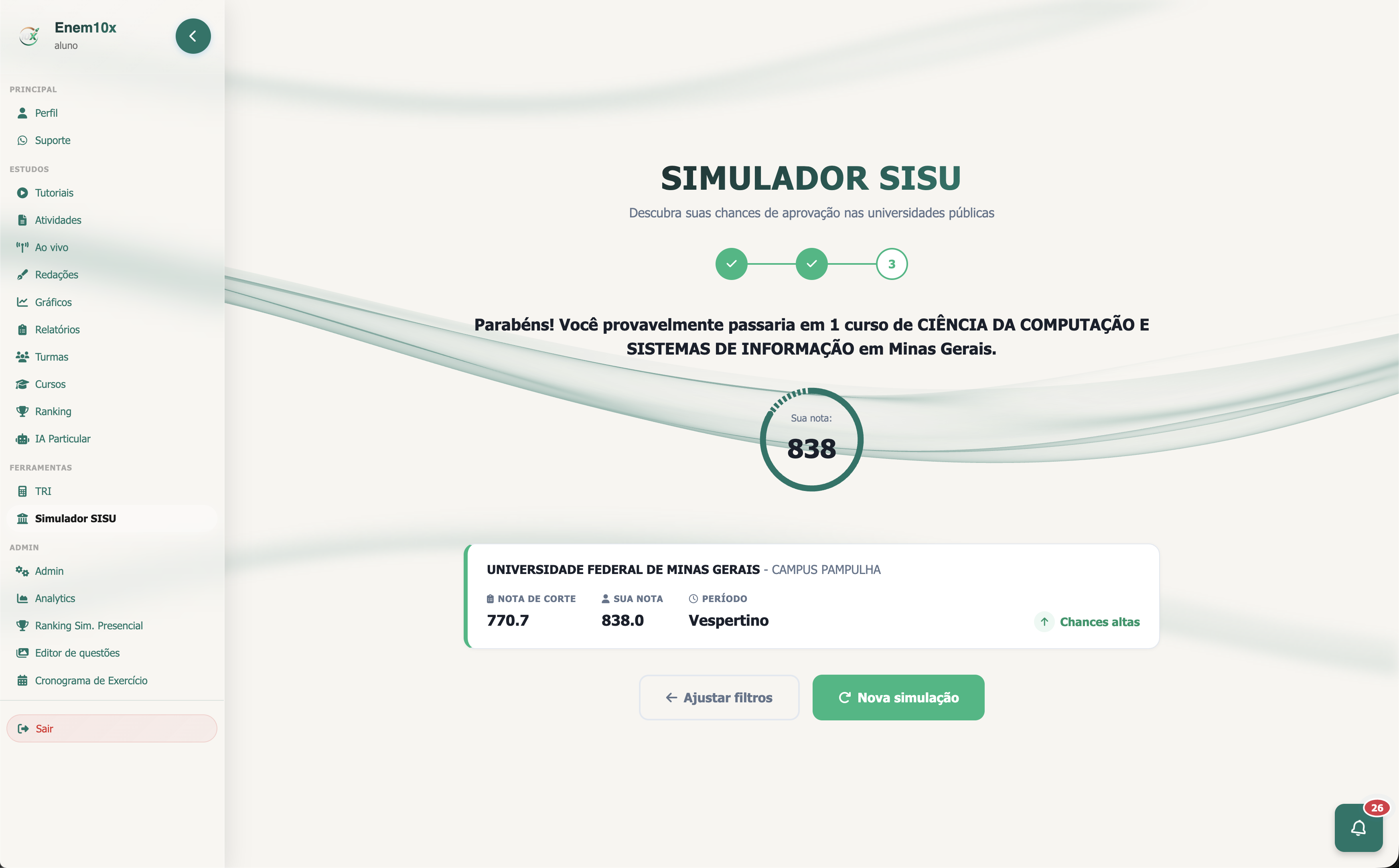 Simulador SISU